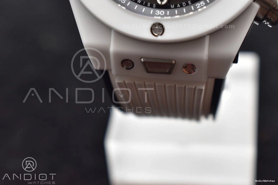 Best Rubber on Unico 516 Edition A Dial Packable 1:1 Ceramic ZF Bang Strap Big Skeleton White White 0814